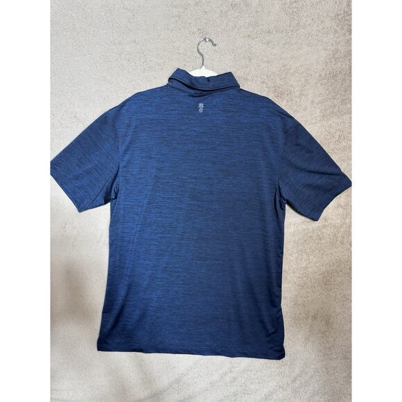 Cariloha Bamboo Performance Jacquard Polo in Navy Blue Mens Size 2XL Golf - Picture 2 of 5